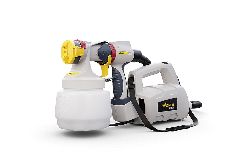 מרסס טורבינה חשמלי 460W כולל מכלול נוסף WallPerfect W450 HVLP WAGNER