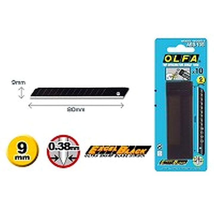 מארז 6 חבילות - 50 יח' להבים שחורים מחוזקים לסכין