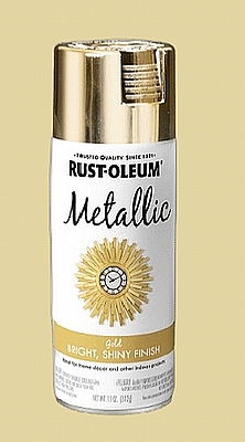 ספרי צבע זהב מטאלי מבריק  RUST-OLEUM