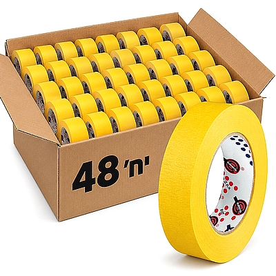נייר דבק צהוב מקצועי 19X50 קרטון 48 יח