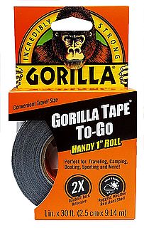 סרט הדבקה \ חבלה שחור גורילה סופר חזק9.14X25