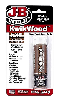 פלסטלינה אפוקסית לעץ 28 גרם JB-WELD KWIKWOOD