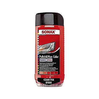 פוליש ווקס לרכב NANO PRO אדום SONAX 500ml